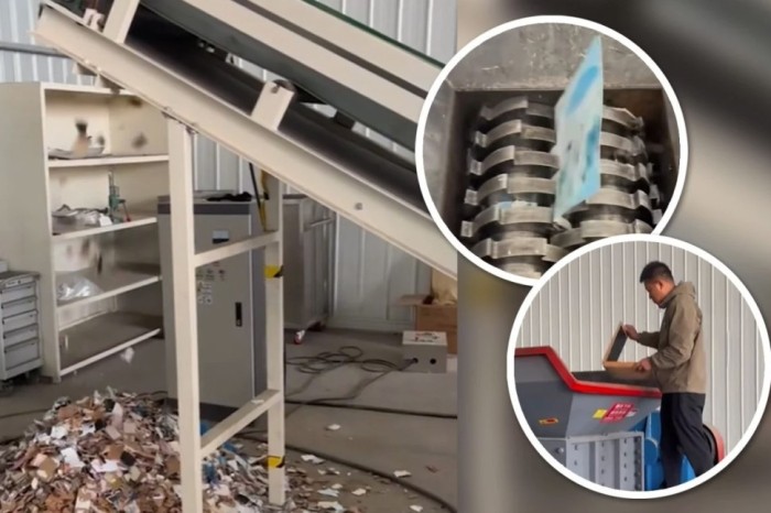 Бизнесмен организовал оригинальное дело. Уничтожает фотографии бывших супругов с помощью шредера