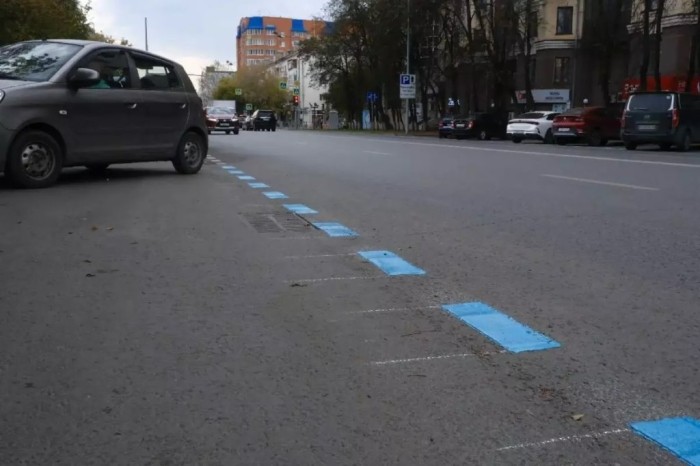 Синяя разметка появилась на улицах российских городов. Что она означает