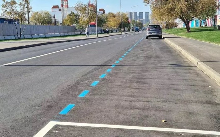 Синяя разметка появилась на улицах российских городов. Что она означает