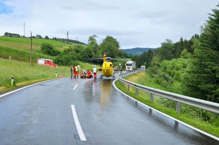 В Австрии грузовик белоруса столкнулся с другим грузовиком